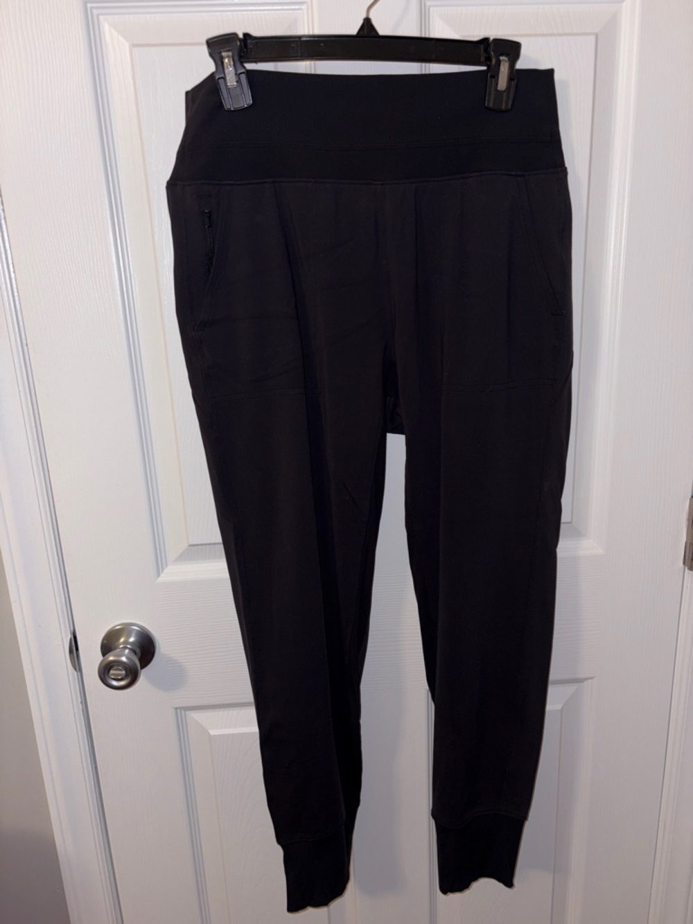 Athleta Black High-Waist Track Joggers